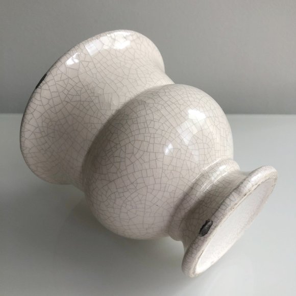 NWT - Ivory Crackle Cache Pot Vase - Picture 3 of 4